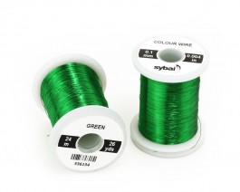 Colour Wire, 0.1 mm, Green